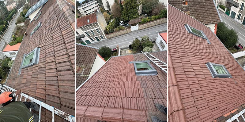 Résine toiture Avant / Après