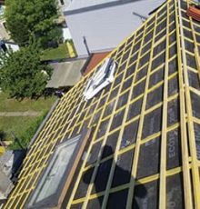 Pose de toiture Avant